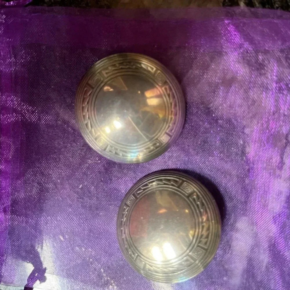 Vintage Sterling Clip On Earrings Stunning Retro Style - Picture 8 of 13